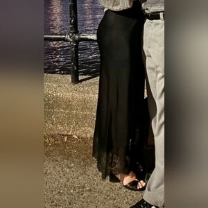 Elegant Black Maxi Skirt